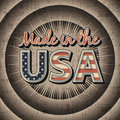 Made in the USA, vintage concept