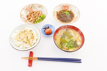 おいしそうな和風朝食