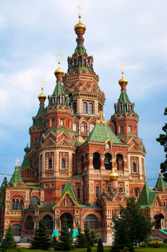 Sts Peter and Paul cathedral, Petergof, St Petersburg, Russia