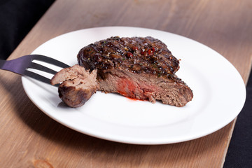 medium meat and spices