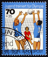 Postage stamp Germany 1976 Volleyball, Team Sport