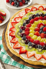 Homemade Natural Fruit Pizza