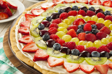Homemade Natural Fruit Pizza