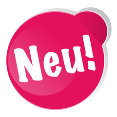 Neu! Sticker Aufkleber Button 3D Ecke