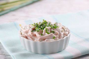 Sommerlicher Fleischsalat