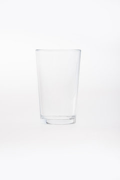 Empty clean drinking glass cup