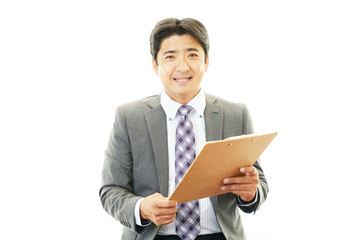 笑顔のビジネスマン