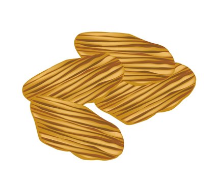 recommend clip art: Thai Caramelized Crisps on A White Background