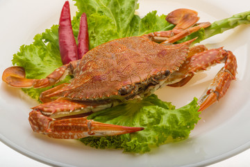 Boiled crab