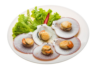 Grilled scallops