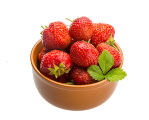 Strawberry in the bowl