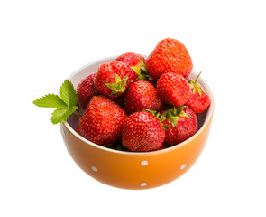Strawberry in the bowl
