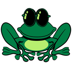Frosch süss witzig Sonnenbrille
