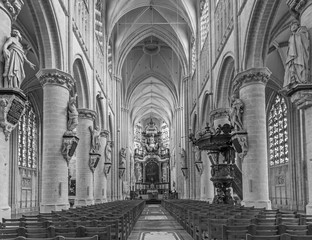 Mechelen - The church Our Lady across de Dyle
