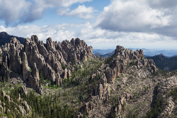 Fototapeta na wymiar granite formations in the Black Hills