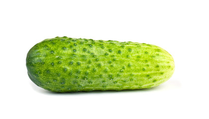 fresh cucumber isolated on white background