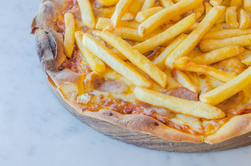 French fries Pizza