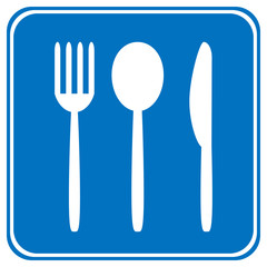 Food item road sign