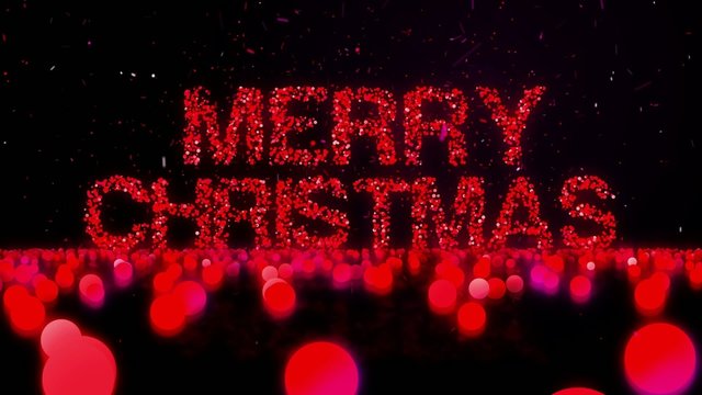 Merry Christmas Happy New Year Zoom Loop Animation