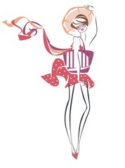 Девушка в шляпе