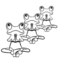 Frosch Meditation yoga Entspannung