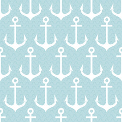 Seamless pattern with anchors.
