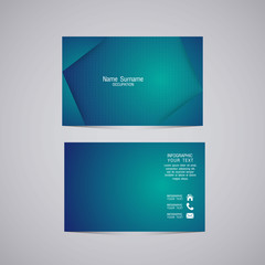 Fototapeta premium Vector abstract creative business cards (set template)