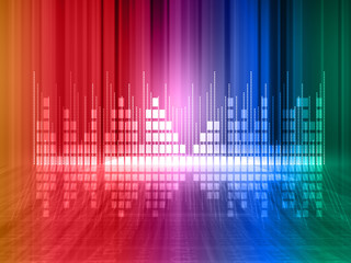 Colorful equalizer background .