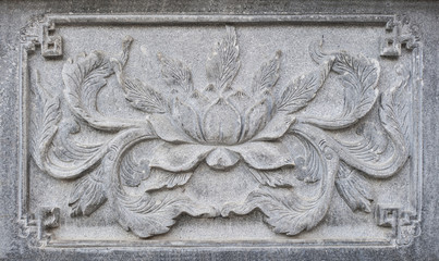 Lotus carving