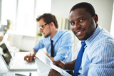 Happy businessman