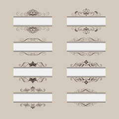 Vintage Vector Frame Border Set