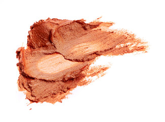 Smudged lipstick