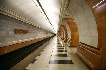 The station of the Moscow metro 