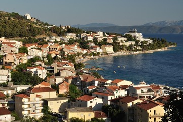 Obraz premium Birdview of Podgora in Croatia