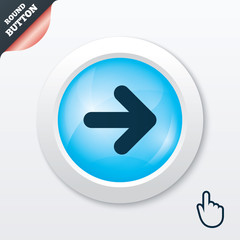 Arrow sign icon. Next button. Navigation symbol