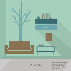 Living Room vector illustration