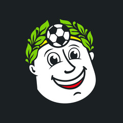 Soccer god head sign
