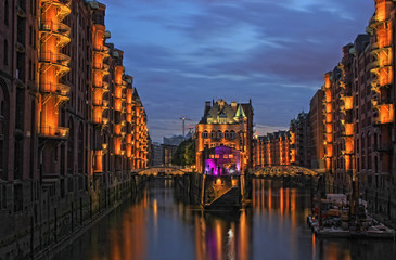 Naklejka premium Hamburg Speicherstadt