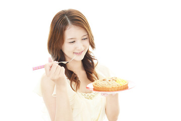 ケーキを食べる女性 © Liza5450