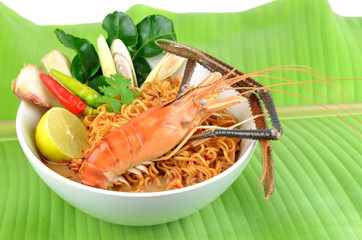 prawn mee, prawn noodles