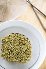 instant noodles in bowl