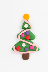 Plasticine christmas tree.