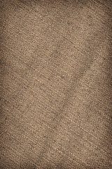 Artist's Linen Unprimed Canvas Crumpled Vignette Grunge Texture