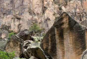 Mountain landscape in Cappadocia, Turkey