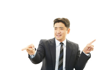 笑顔のビジネスマン