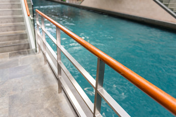 railing on pathway