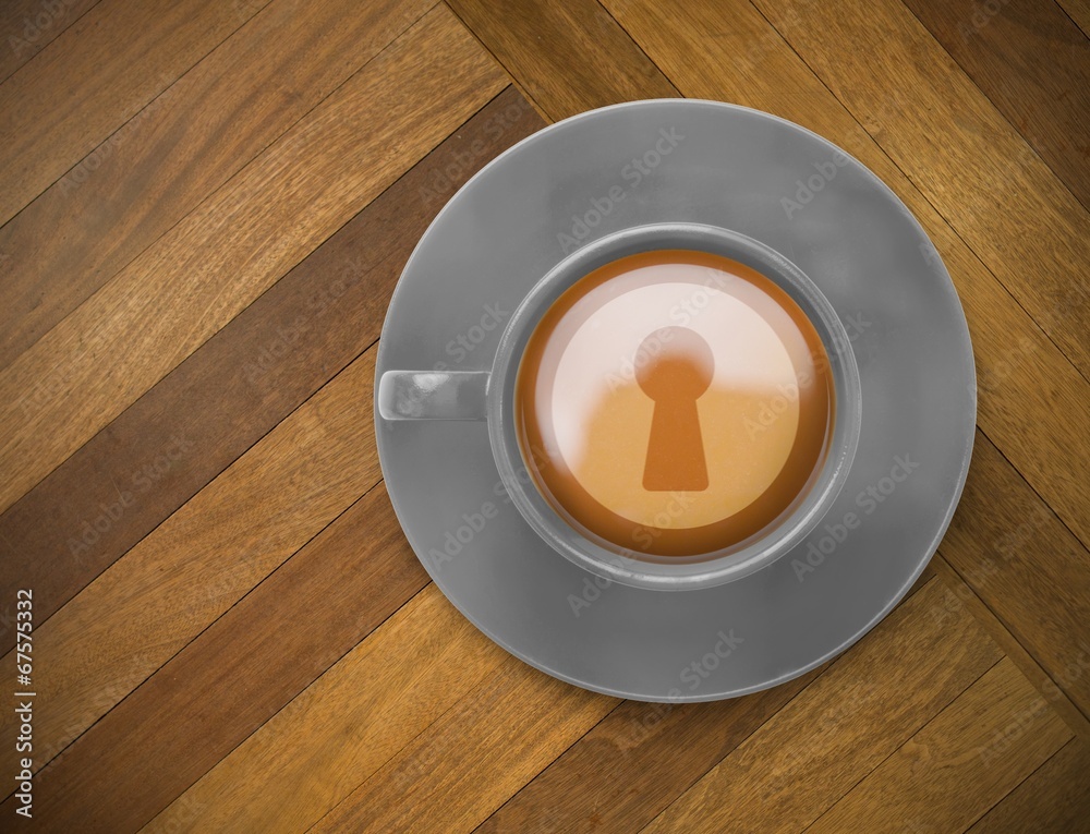 Poster Composite image of keyhole