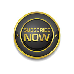 Subscribe Now Glossy Shiny Circular Vector Button