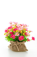 Bouquet flowers isolated on white