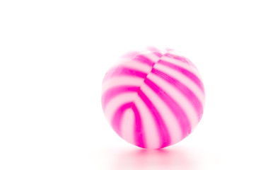 Fototapeta na wymiar Color ball isolated white background